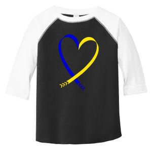 Heart Down Syndrome Awareness Gift Toddler Fine Jersey T-Shirt