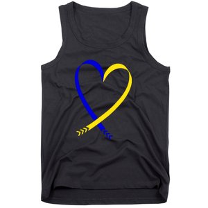 Heart Down Syndrome Awareness Gift Tank Top