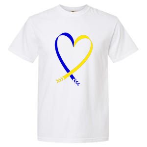 Heart Down Syndrome Awareness Gift Garment-Dyed Heavyweight T-Shirt