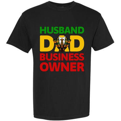 Husband Dad Small Business Owner African American Ceo Garment-Dyed Heavyweight T-Shirt