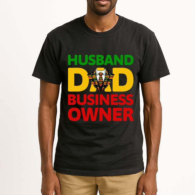 Husband Dad Small Business Owner African American Ceo Tall T-Shirt