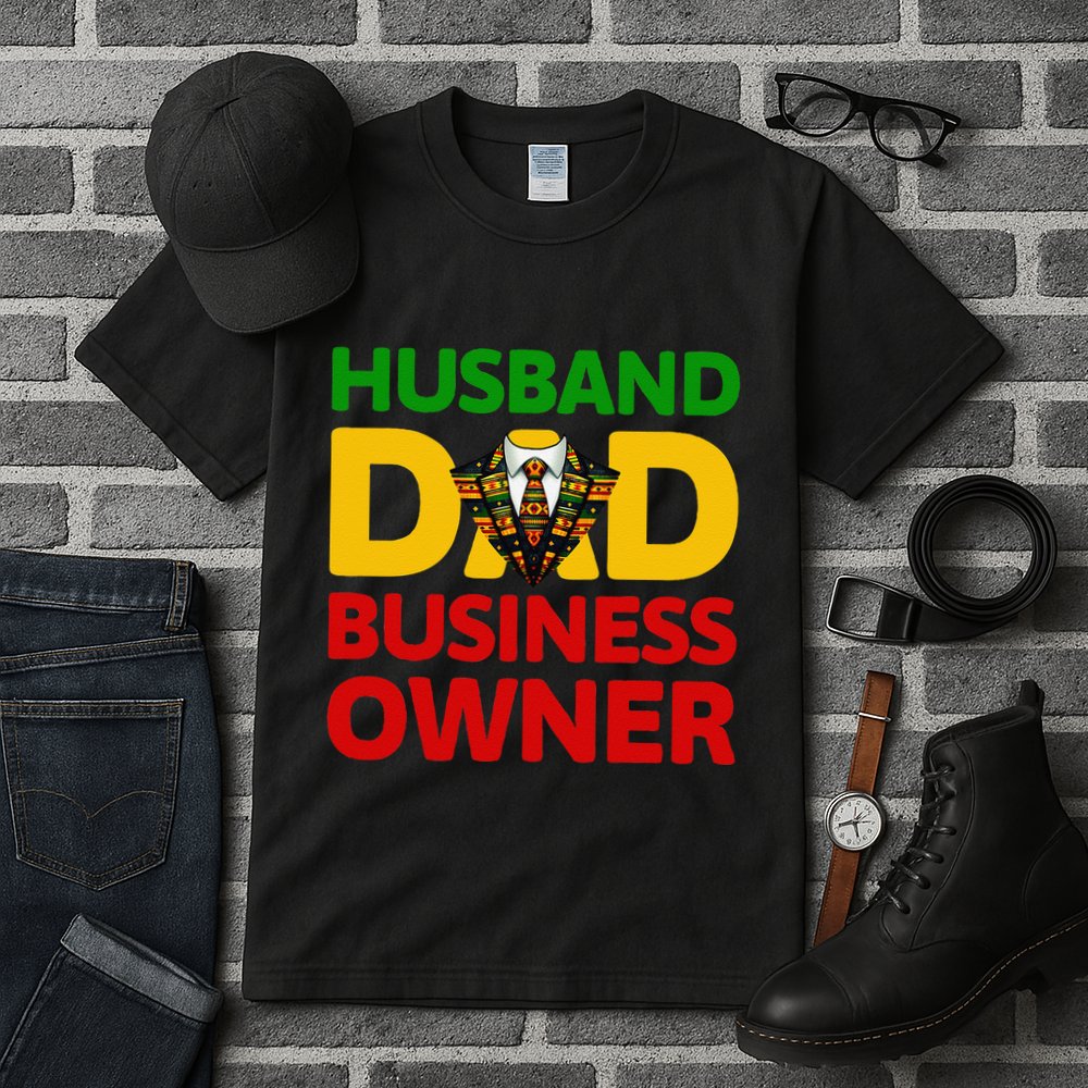 Husband Dad Small Business Owner African American Ceo Tall T-Shirt