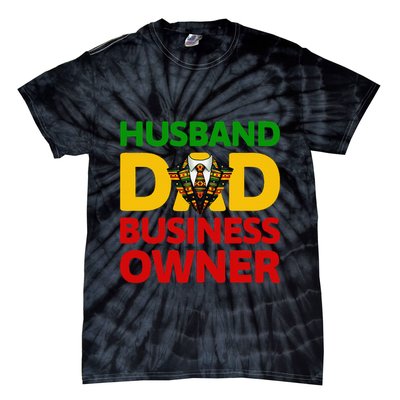 Husband Dad Small Business Owner African American Ceo Tie-Dye T-Shirt