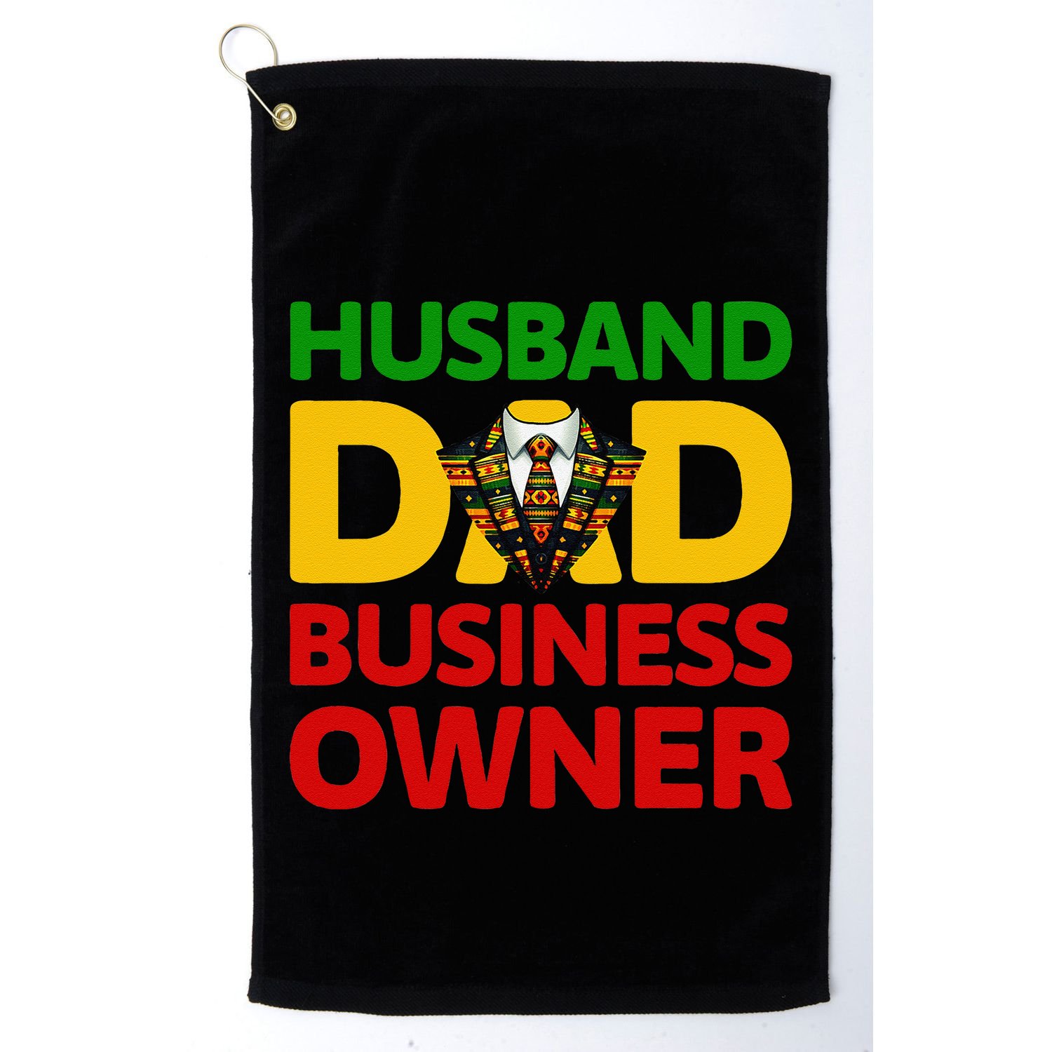 Husband Dad Small Business Owner African American Ceo Golf Towel
