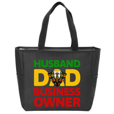 Husband Dad Small Business Owner African American Ceo Zip Tote Bag