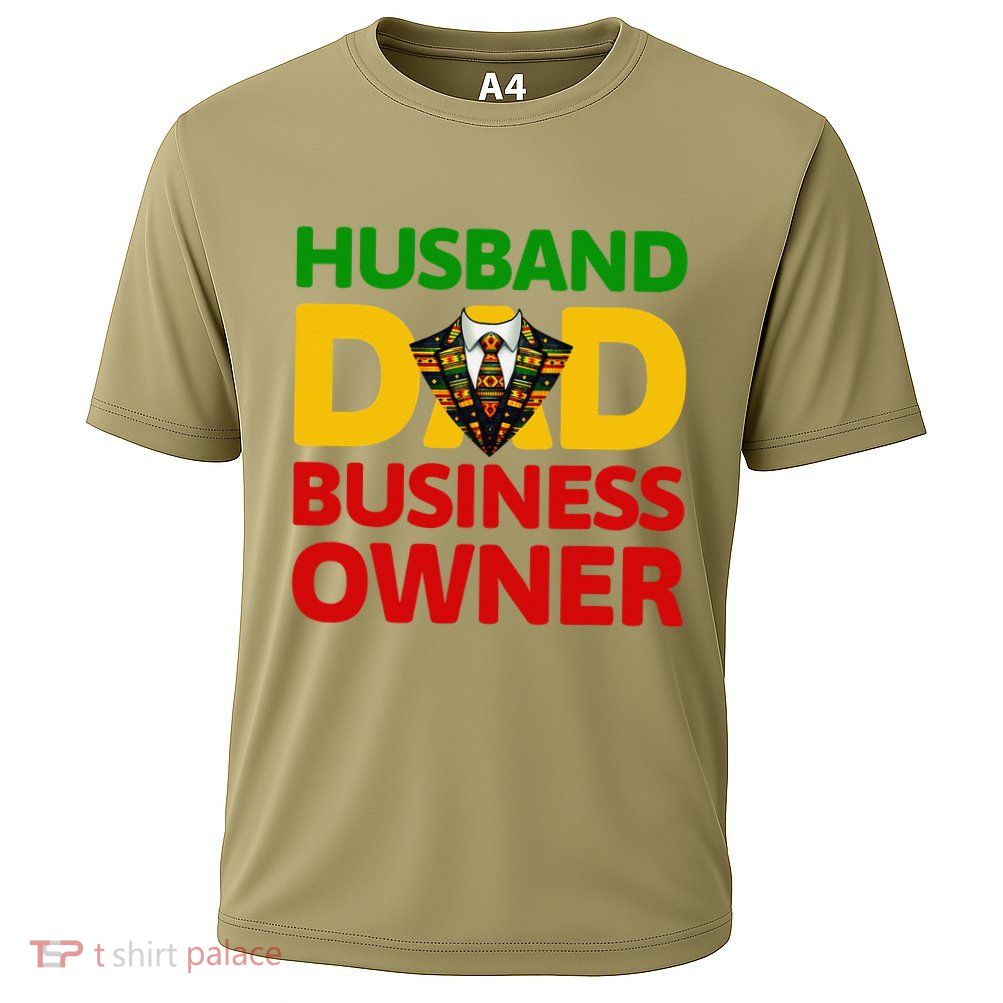Husband Dad Small Business Owner African American Ceo Performance Shirt
