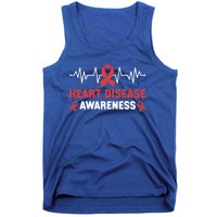 Heart Disease Support Heart Disease Awareness Cute Gift Tank Top