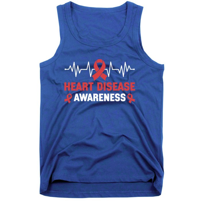 Heart Disease Support Heart Disease Awareness Cute Gift Tank Top