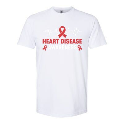 Heart Disease Support Heart Disease Awareness Cute Gift Softstyle CVC T-Shirt