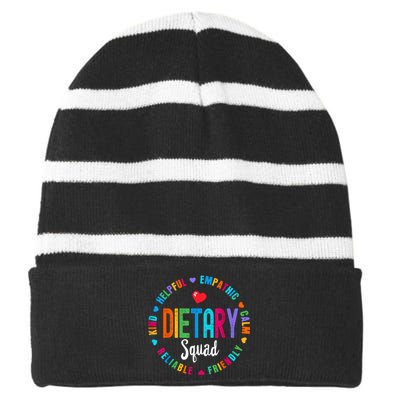 Healthcare Dietitian Squad Appreciation Week Striped Beanie with Solid Band