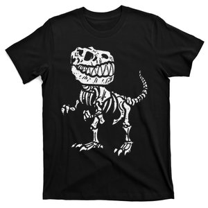 Halloween Dino Skeleton Trex T-Shirt