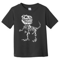 Halloween Dino Skeleton Trex Toddler T-Shirt