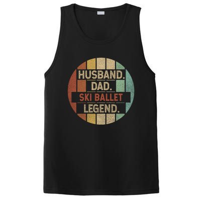 Husband Dad Ski Ballet Legend Vintage Funny Gift PosiCharge Competitor Tank