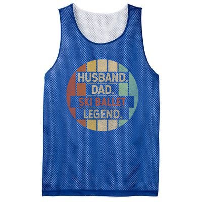 Husband Dad Ski Ballet Legend Vintage Funny Gift Mesh Reversible Basketball Jersey Tank