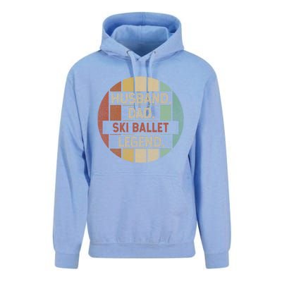 Husband Dad Ski Ballet Legend Vintage Funny Gift Unisex Surf Hoodie