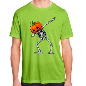 Halloween Dabbing Skeleton Scary Pumpkin Jack O Lantern Great Gift Adult ChromaSoft Performance T-Shirt