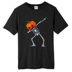 Halloween Dabbing Skeleton Scary Pumpkin Jack O Lantern Great Gift Tall Fusion ChromaSoft Performance T-Shirt