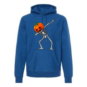 Halloween Dabbing Skeleton Scary Pumpkin Jack O Lantern Great Gift Premium Hoodie