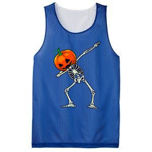 Halloween Dabbing Skeleton Scary Pumpkin Jack O Lantern Great Gift Mesh Reversible Basketball Jersey Tank