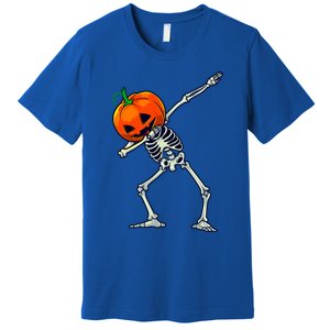 Halloween Dabbing Skeleton Scary Pumpkin Jack O Lantern Great Gift Premium T-Shirt