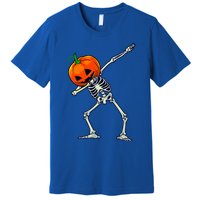 Halloween Dabbing Skeleton Scary Pumpkin Jack O Lantern Great Gift Premium T-Shirt