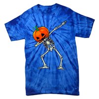 Halloween Dabbing Skeleton Scary Pumpkin Jack O Lantern Great Gift Tie-Dye T-Shirt