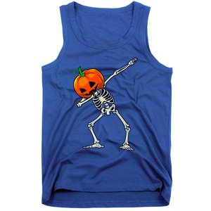 Halloween Dabbing Skeleton Scary Pumpkin Jack O Lantern Great Gift Tank Top