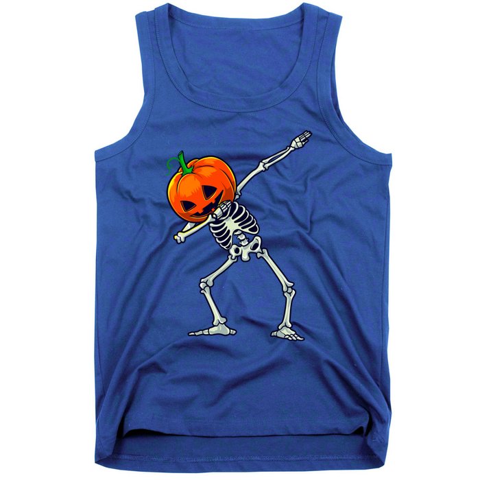 Halloween Dabbing Skeleton Scary Pumpkin Jack O Lantern Great Gift Tank Top