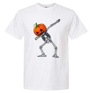 Halloween Dabbing Skeleton Scary Pumpkin Jack O Lantern Great Gift Garment-Dyed Heavyweight T-Shirt