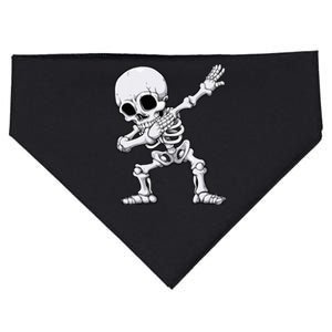 Halloween Dabbing Skeleton Skull Rib Cage Dab Dance USA-Made Doggie Bandana