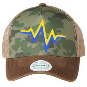 Heartbeat Down Syndrome Awareness Gift Legacy Tie Dye Trucker Hat