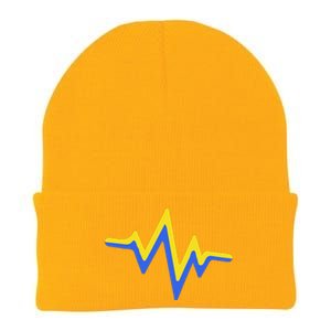 Heartbeat Down Syndrome Awareness Gift Knit Cap Winter Beanie