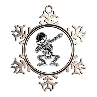 Halloween Dabbing Skeleton Skull Dab Dance Gift Metallic Star Ornament