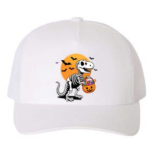 Halloween Dinosaur Skeleton T Rex Scary Pumpkin Moon De Yupoong Adult 5-Panel Trucker Hat