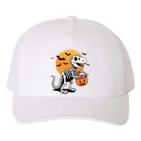 Halloween Dinosaur Skeleton T Rex Scary Pumpkin Moon De Yupoong Adult 5-Panel Trucker Hat