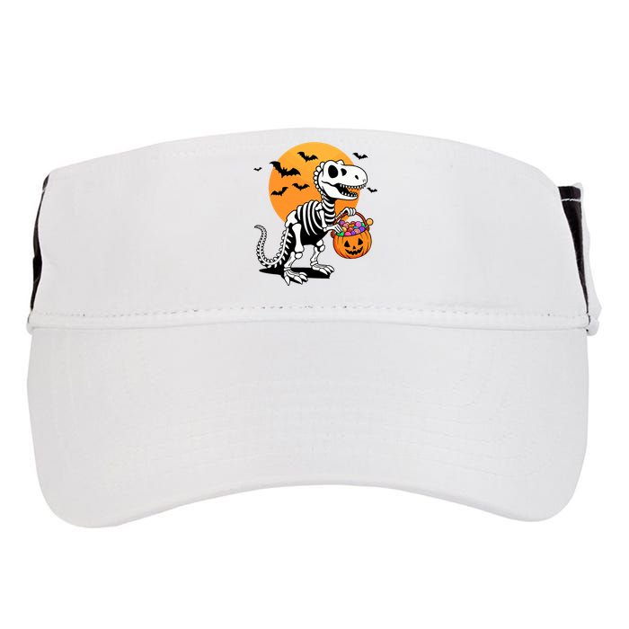 Halloween Dinosaur Skeleton T Rex Scary Pumpkin Moon De Adult Drive Performance Visor