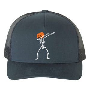 Halloween Dabbing Skeleton Scary Pumpkin Jack O Lantern Gift Yupoong Adult 5-Panel Trucker Hat