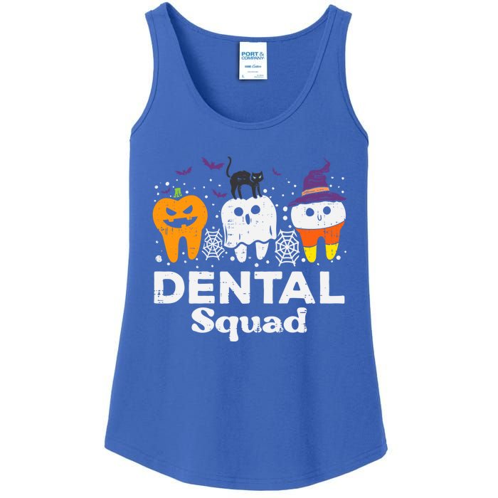 Halloween Dental Squad Teeth Funny Costume Dentist Great Gift Ladies Essential Tank