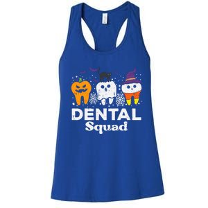 Halloween Dental Squad Teeth Funny Costume Dentist Great Gift Women's Racerback Tank