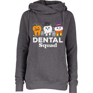 Halloween Dental Squad Teeth Funny Costume Dentist Great Gift Womens Funnel Neck Pullover Hood