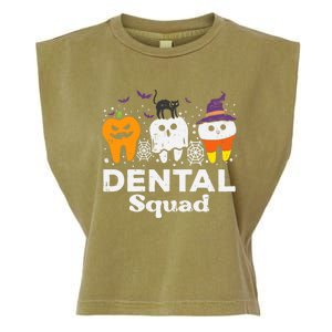 Halloween Dental Squad Teeth Funny Costume Dentist Great Gift Garment-Dyed Women's Muscle Tee