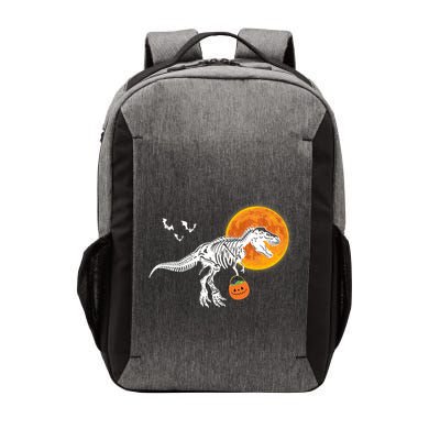 Halloween Dinosaur Skeleton T Rex Scary Pumpkin Moon Vector Backpack