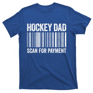 Hockey Dad Scan For Payt Gift Hockey Lover Daddy Gift T-Shirt