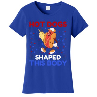 Hot Dogs Shaped This Body For Hot Dogs Lovers 4th Of July Funny Gift Women's T-Shirt