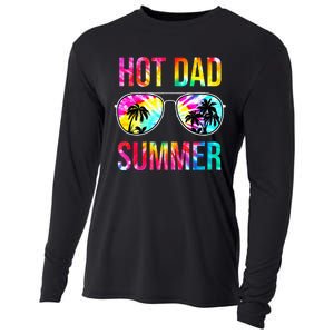 Hot Dad Summer Family Matching Sunglasses Tie Dye Funny Dad Cooling Performance Long Sleeve Crew