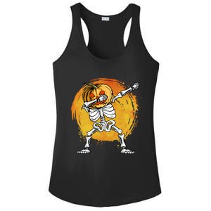 Halloween Dabbing Skeleton Halloween Cute Gift Ladies PosiCharge Competitor Racerback Tank