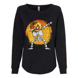 Halloween Dabbing Skeleton Halloween Cute Gift Womens California Wash Sweatshirt