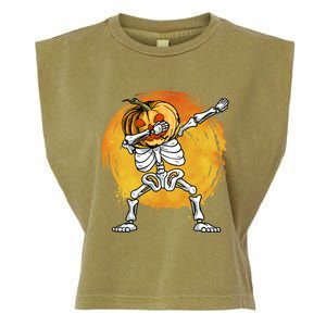 Halloween Dabbing Skeleton Halloween Cute Gift Garment-Dyed Women's Muscle Tee