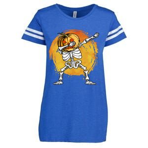 Halloween Dabbing Skeleton Halloween Cute Gift Enza Ladies Jersey Football T-Shirt