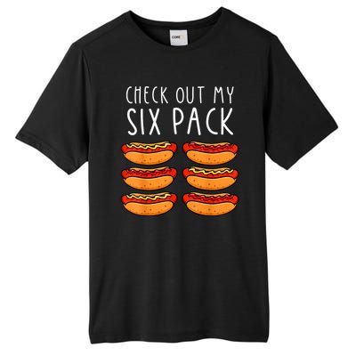 Hot Dog Six Pack Hot Dog BBQ Barbeque Funny Hot Dog Tall Fusion ChromaSoft Performance T-Shirt